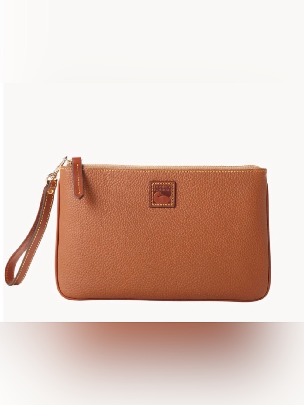 Dooney & Bourke Pebble Grain Brown Wristlet